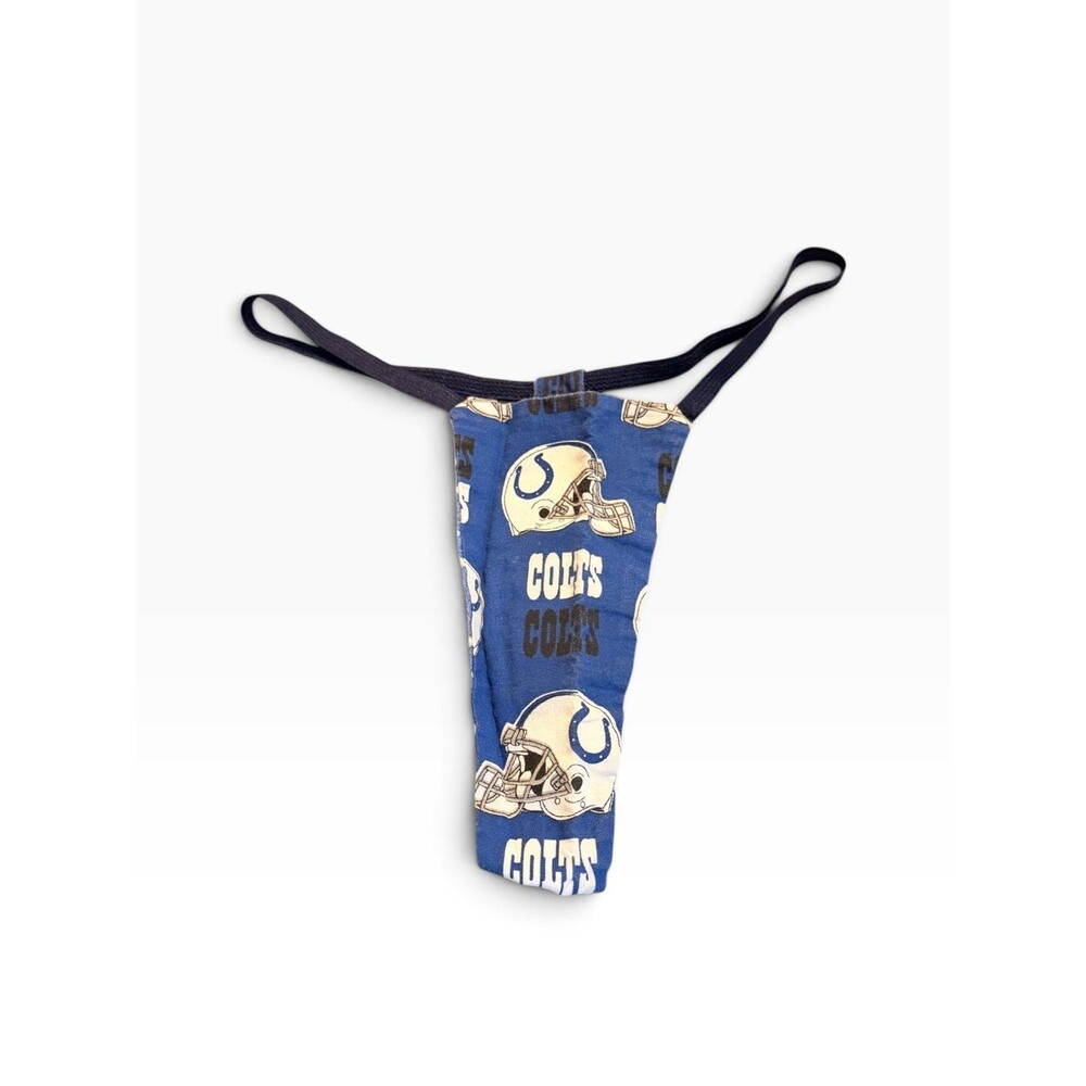 Handmade stripper t slider g string colts print